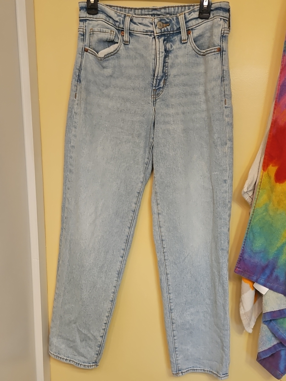 Women's Light Blue Straight Leg Jeans